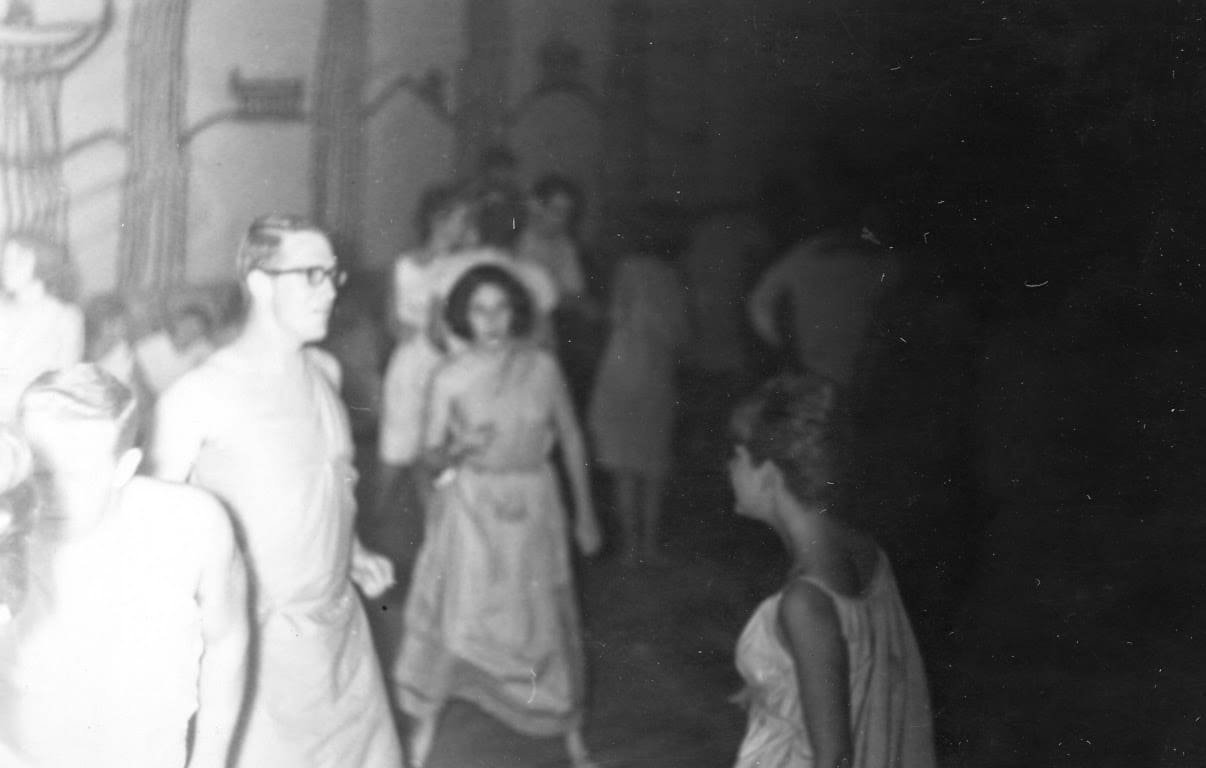 A group of people in the middle of an event.