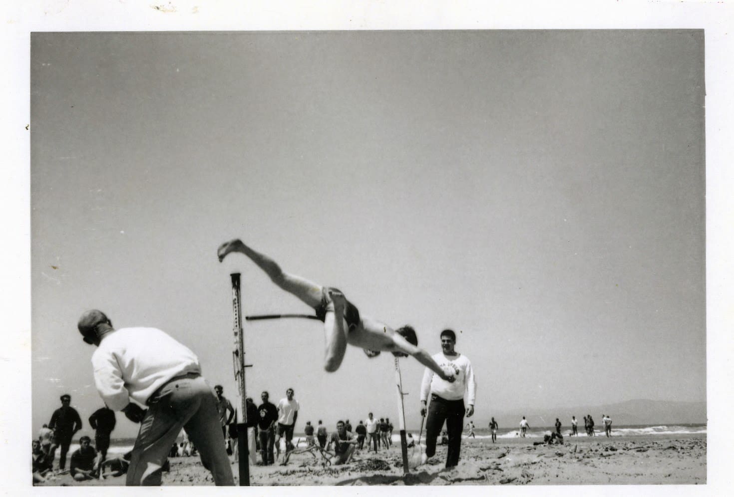 A man is doing an aerial trick in the air