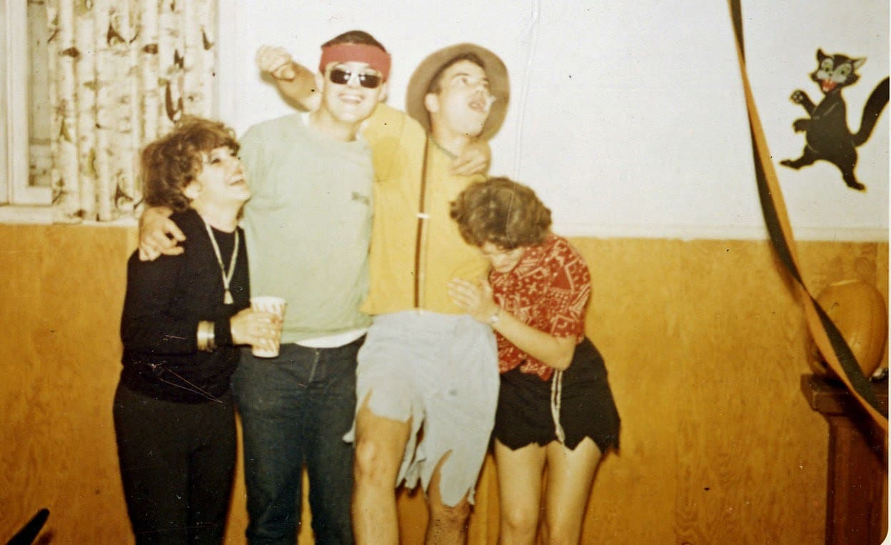 A group of people standing next to each other.