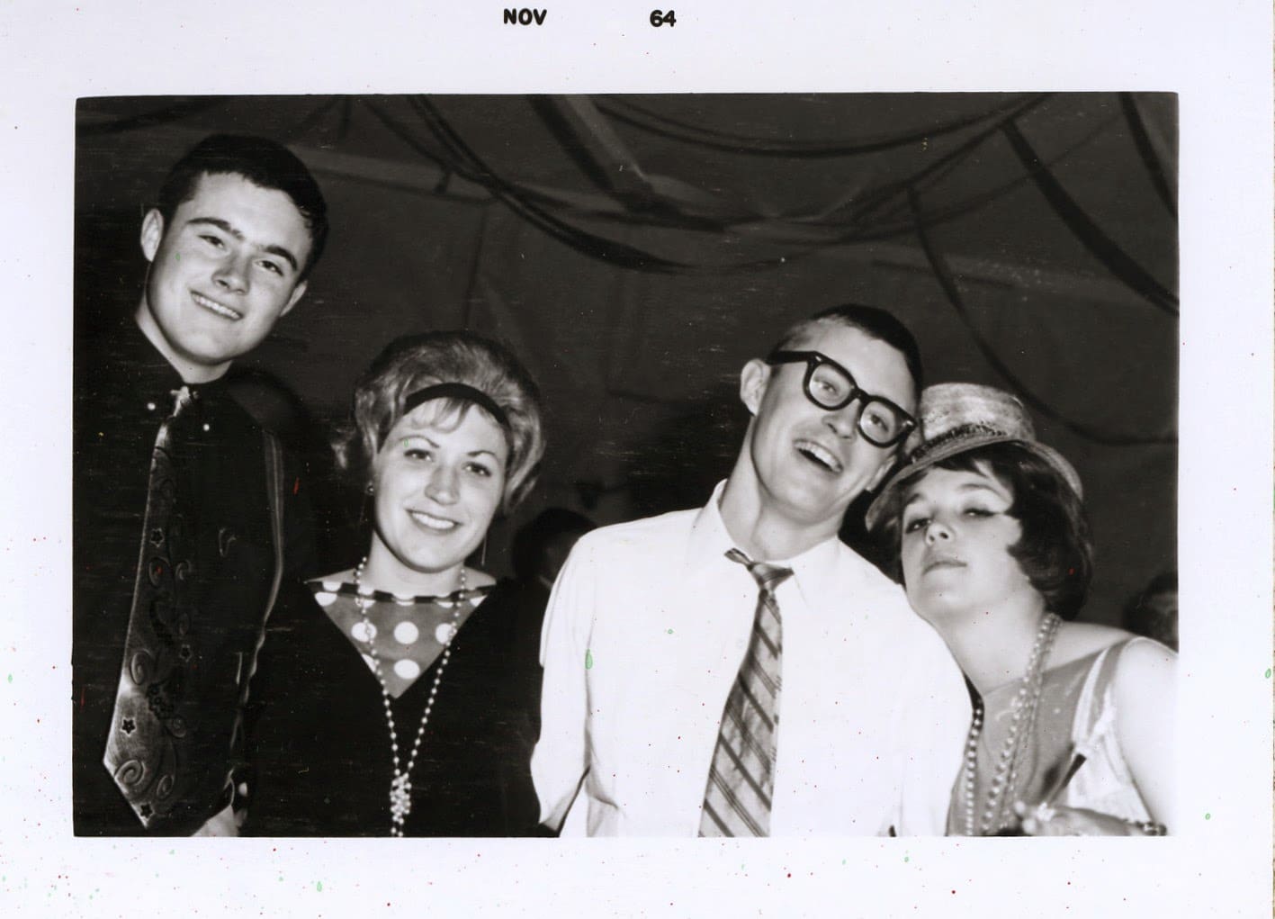 A group of people posing for the camera.